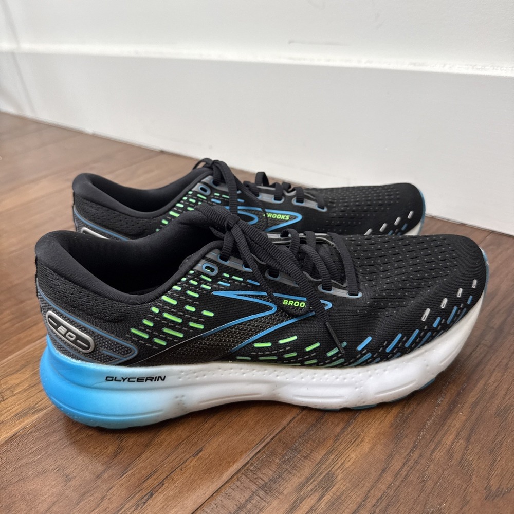 Brooks Glycerin 20 Sneakers Mens 9 Black Running Comfort Cushion DNA Loft V3